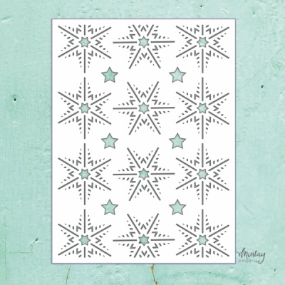 Mintay Kreativa - 6 x 8 Stencil - Snowflakes 2