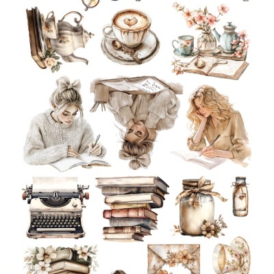 Natural Beauty - pack 12*6 com extras para recortar