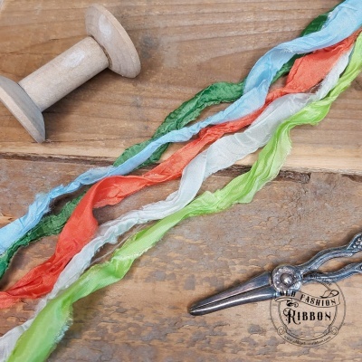 Old Fashion Ribbons Satin-set of 5 pcs - MZ5-04 (Country Fair)