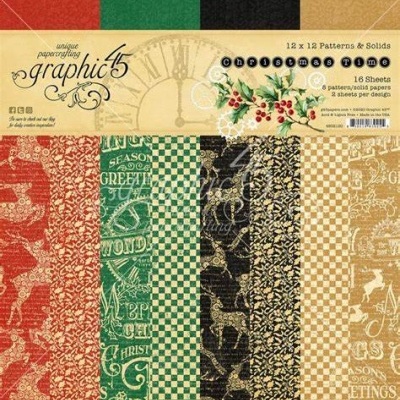 Christmas Time - Pack de Padrões e Sólidos 12*12