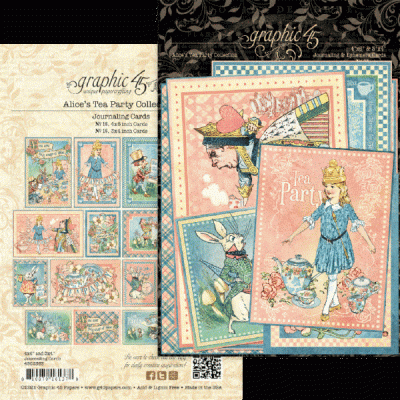 Pack Journaling Cards - Alice's Tea Party