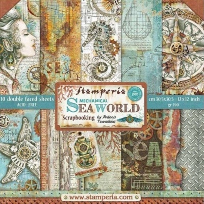 Sea World - Stamperia pack 30*30