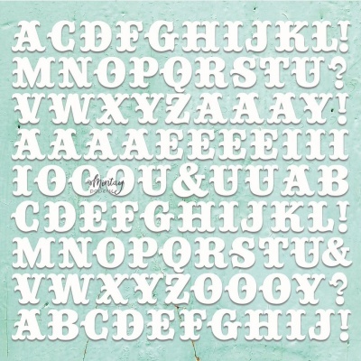 Mintay Chippies / Chipboards - Monograms set