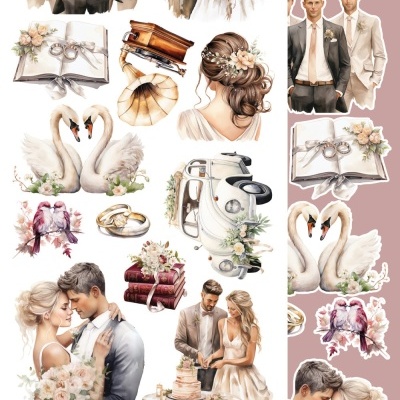 Melody of Heart - pack 12*6 com extras para recortar