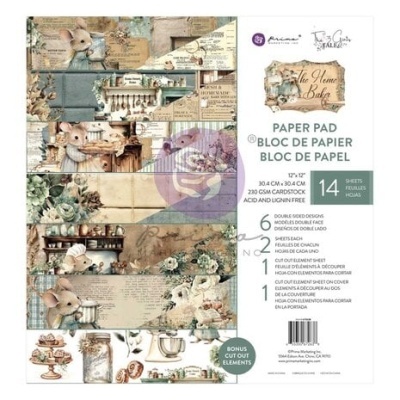 Prima Marketing The Home Baker 12x12 Inch Paper Pad (672638)