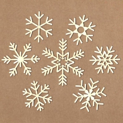 Set de chipboard – Flocos de neve - Kora Projects