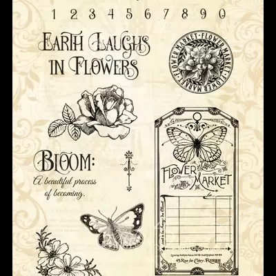 Flower Market pack de carimbos
