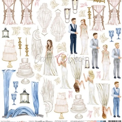 Folhas extras para cortar Wedding Dream 17 (CC-DOD-WD-F17)