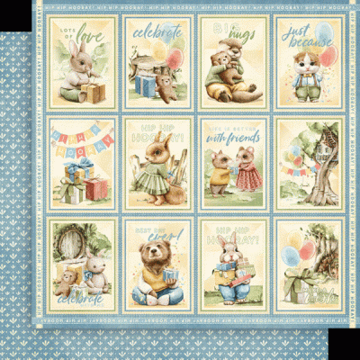 Hip Hip Hooray! - Graphic 45  - 12*12 Paper Pack