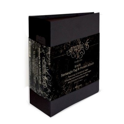 Álbum 6*8 Pocket & tag - Preto