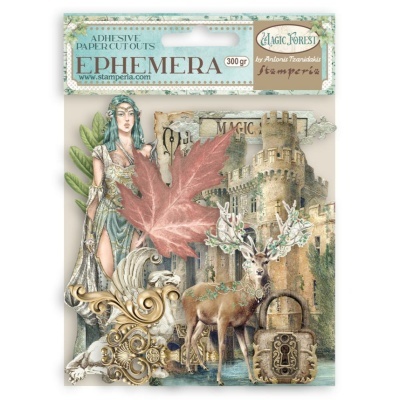 Die-Cuts Ephemera adesivos Magic Forest Stamperia