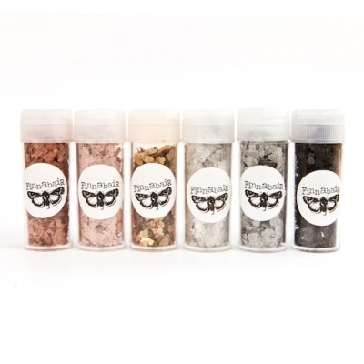 Pack de 6 frascos Mica Flakes - Finnabair -Prima Marketing