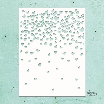 Mintay Stencil - Hearts
