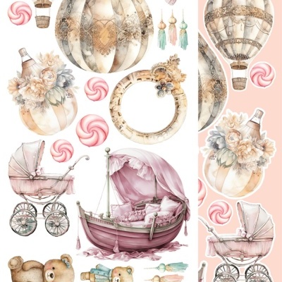 Hello Baby - Girl - 12*6 extras para recortar