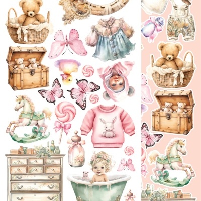 Hello Baby - Girl - 12*6 extras para recortar