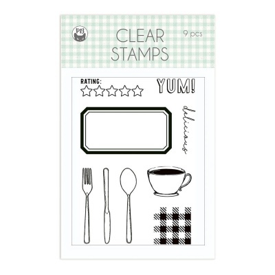 Clear Stamp Set- Around the Table- 9 peças