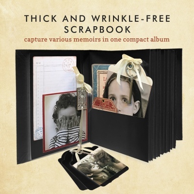 Álbum 6*8 Pocket & tag - Preto