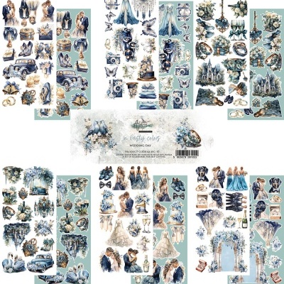In Frosty Colors - WEDDING DAY - pack 12*6 com extras para recortar