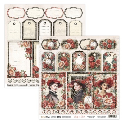 Lady in Red - pack 12*12 Scrapboys
