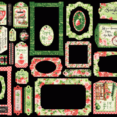 Sunshine on my Mind - Chipboard Tags & Frames