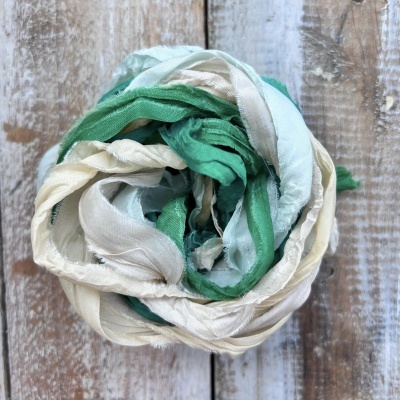 Old Fashion Ribbons Satin-set of 5 pcs - lemon craft (LEM5-04) Greenery