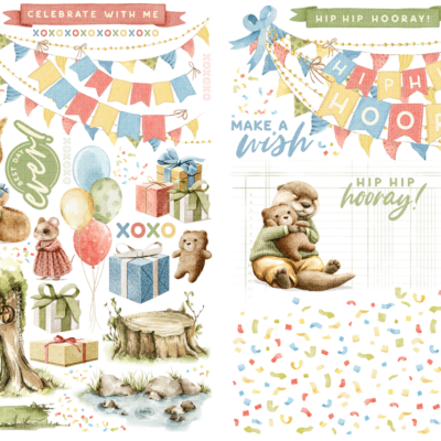 Hip Hip Hooray! - Rub-ons