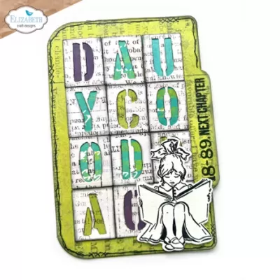 Elizabeth Craft Designs - La Dolce Vita Dies Stencil Alphabet (2173)