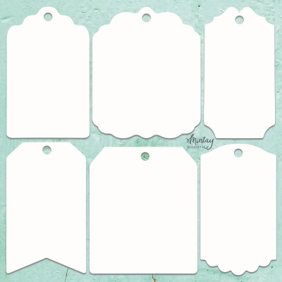 Chippies Tags - Folha 12*12 Chipboards Mintay