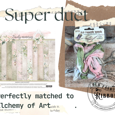 old fashion ribbons -set of 5 pieces - ALCH-01 (Lovely Memories)