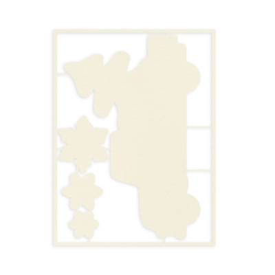 Christmas Charm - Set light chipboard