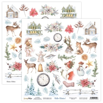 Pack 12 * 12 Hello Winter