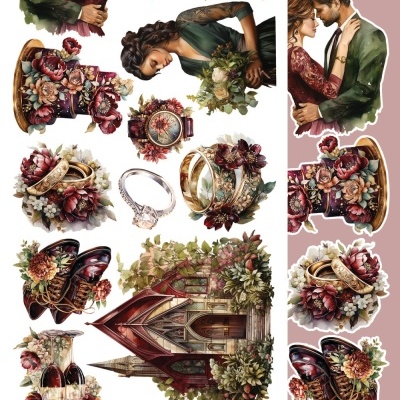 Melody of Heart - pack 12*6 com extras para recortar