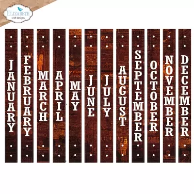 Vertical Months - Elizabeth Craft Designs - SKU: 2190