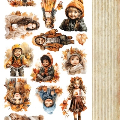 In Autumn Colors - pessoas - 30*15 folha de recortáveis