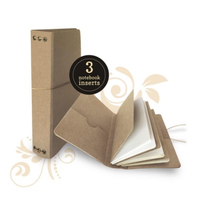 Travel Álbum Graphic 45 em kraft com notebooks
