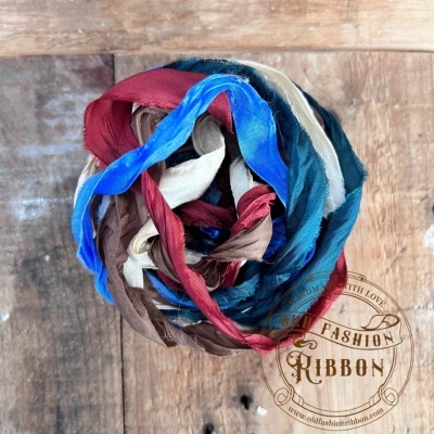 Old Fashion Ribbons Satin-set of 5 pcs - ALCH-08 Alchemy of Art (The man's World)