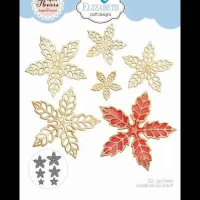 Joyous Christmas Dies Lace Flowers (2152)