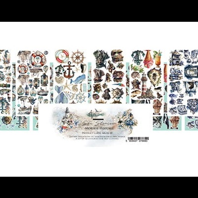 Sea Stories - pack 12*6 com extras para recortar