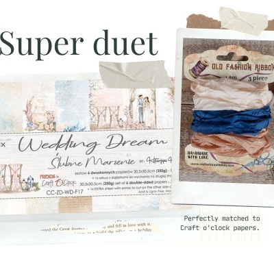 old fashion ribbons -set of 3 pieces -cr-08 (wedding dream)