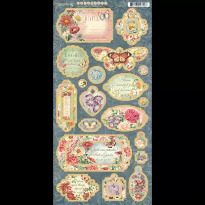 Flower Market - pack chipboards