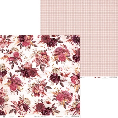 Papel de parede com padrão floral e xadrez rosa
