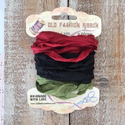 old fashion ribbons -set of 3 pieces- MZ-33 Botany