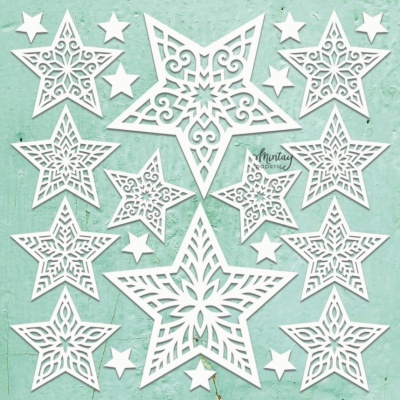 Mintay Chippies / Chipboards - XMAS STARS