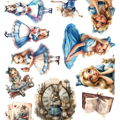 Alice - pack 12*6 com extras para recortar