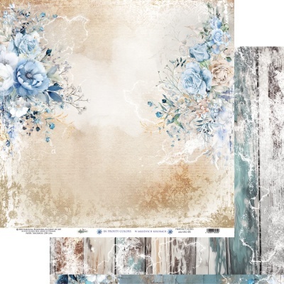 Papel decorativo floral em tons pastel com textura envelhecida