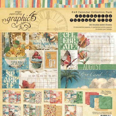 Journaling Through Time - Graphic 45 - 8*8 Collection Pack