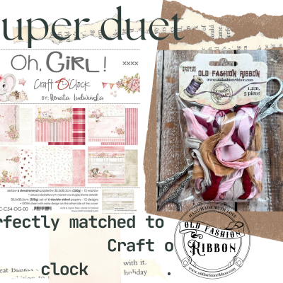 old fashion ribbons -set of 5 pieces CR5-05 - Oh, Girl!