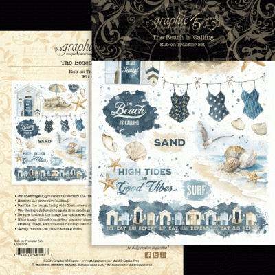 The Beach is Calling - Rub-ons