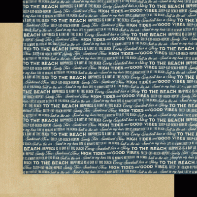 The Beach is Calling - pack padrões e sólidos 12*12