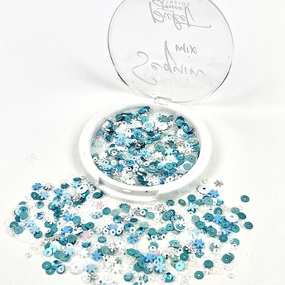 Picket Fence Studios Icicles Sequin Mix (azul)